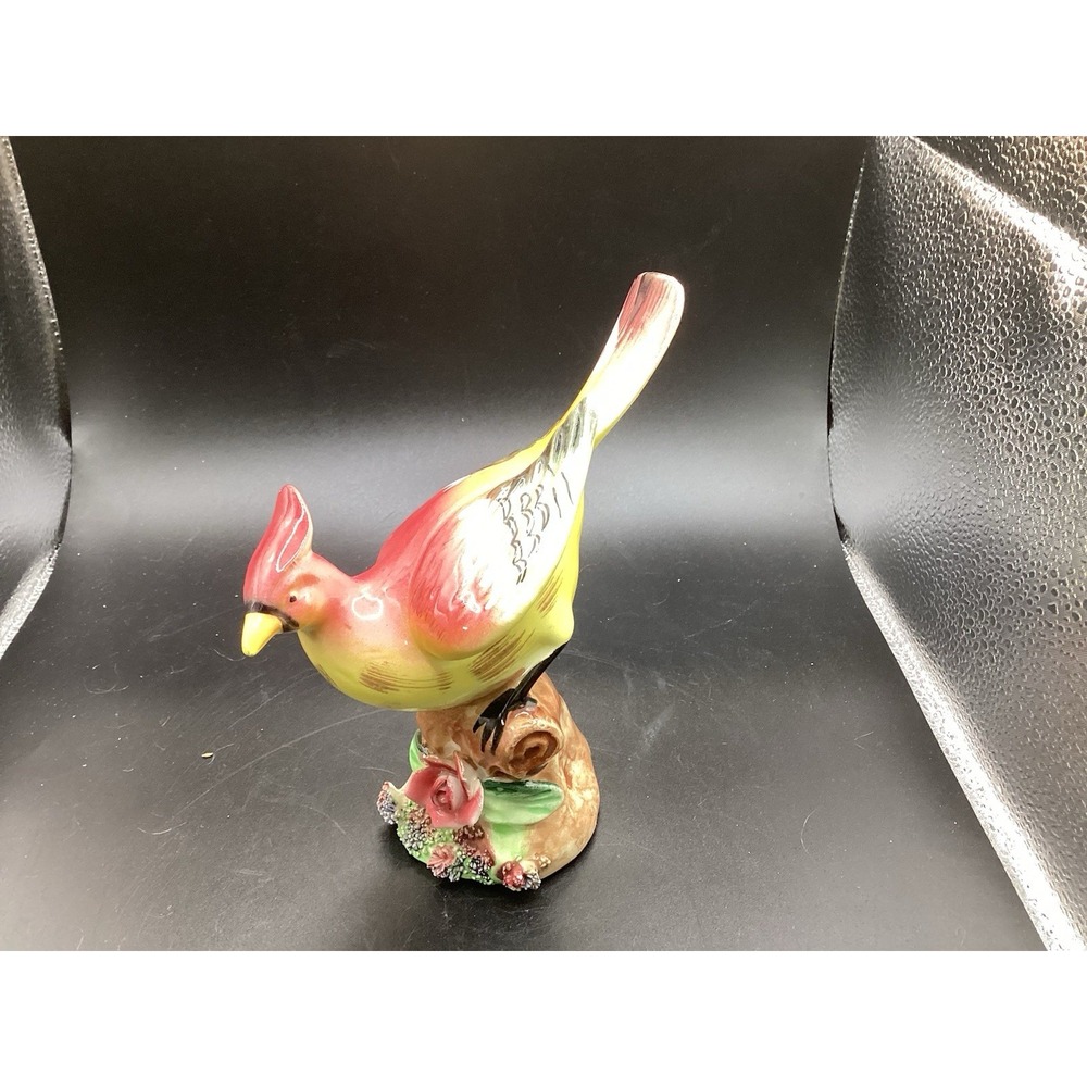 VTG Porcelain Royal Japan Songbird Cardinal Figurine 1970s 5.75" Collectible